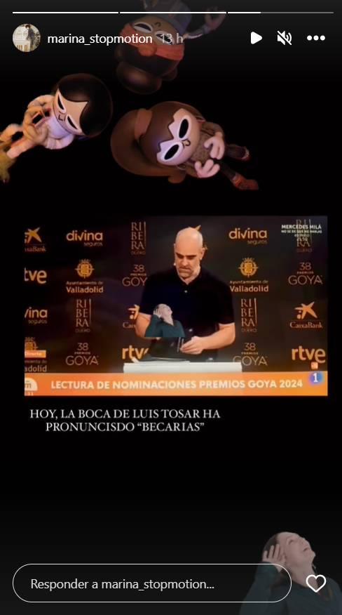 Marina Cortón Becarias Reacciones nominados Goya
