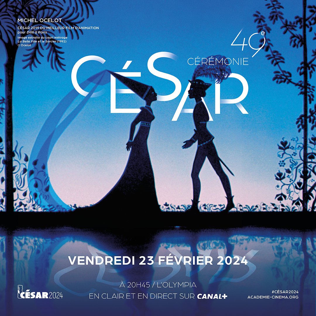 César Awards 2024 Michel Ocelot La Belle Fille et le Sorcier poster cartel afiche