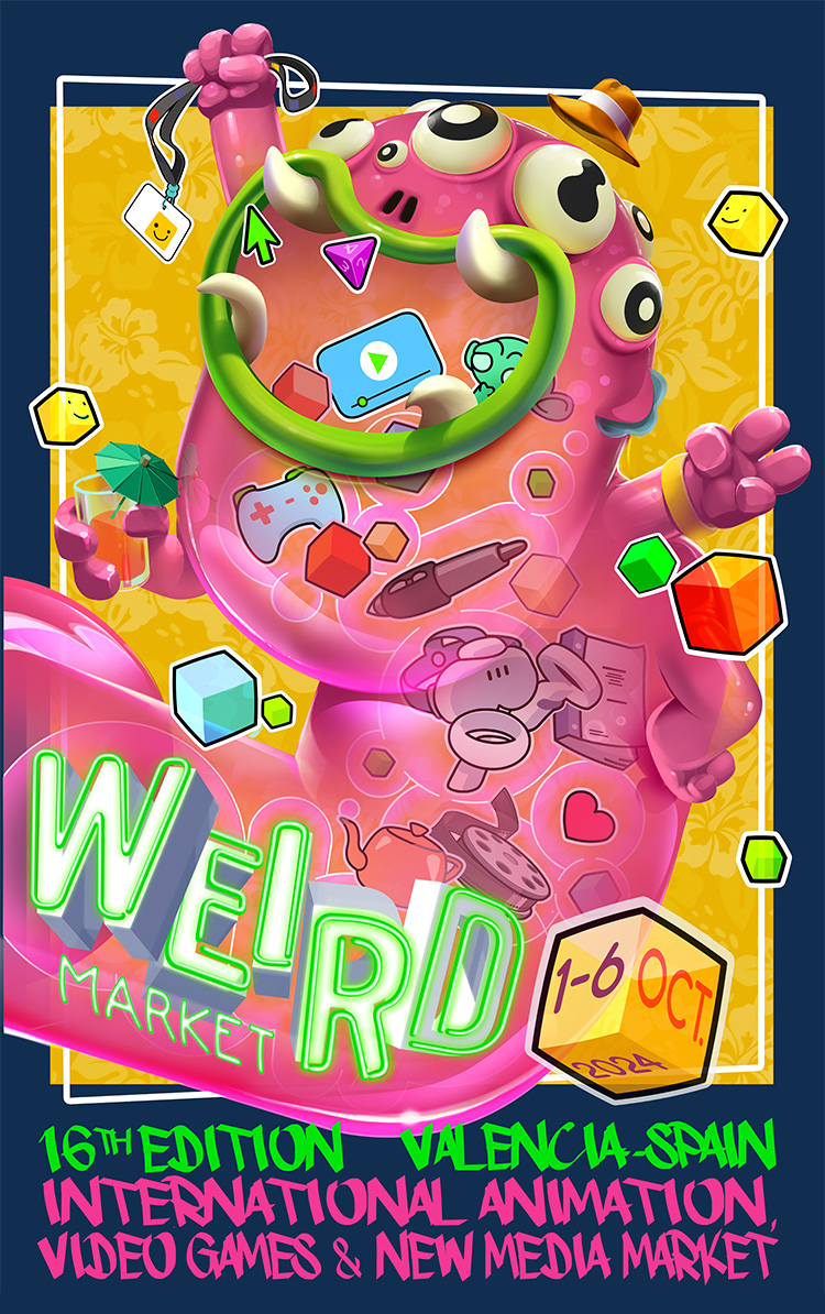 Weird Market cartel poster 2024 Mr. Weird Mr. Klaus España