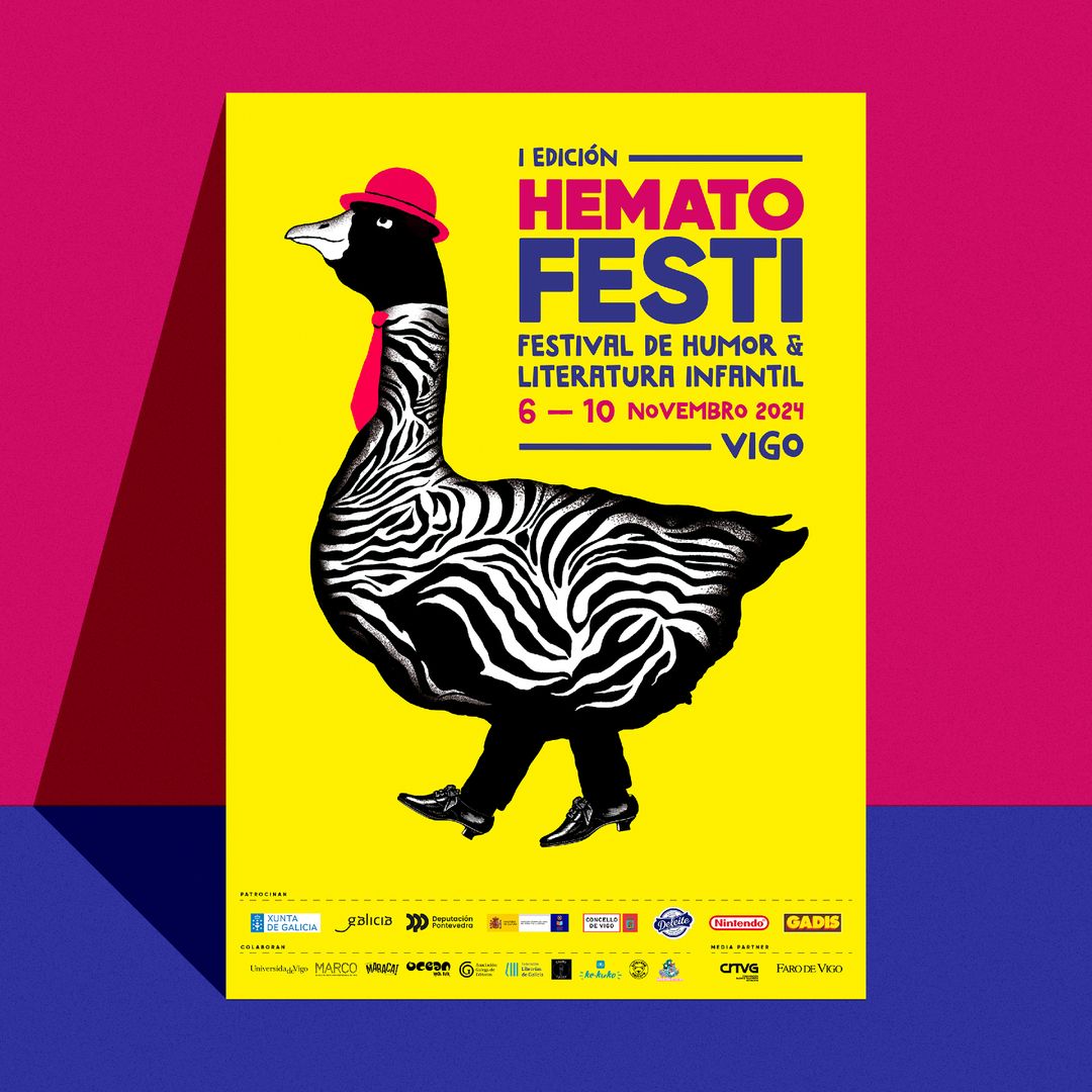 HematoFesti Festival humor literatura infantil Hematocrítico Cartel Alberto Vázquez 2024