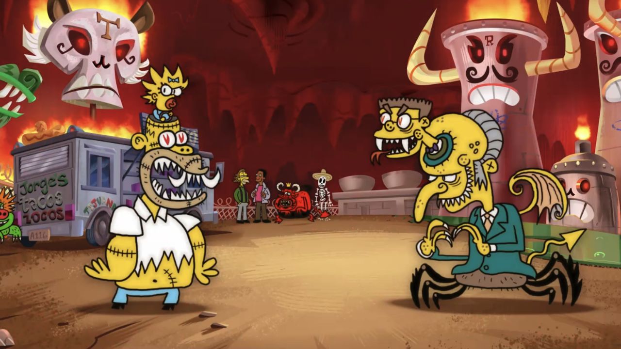 Así fue el couch gag de Treehouse of Horror dirigido por Jorge Gutiérrez para The Simpsons