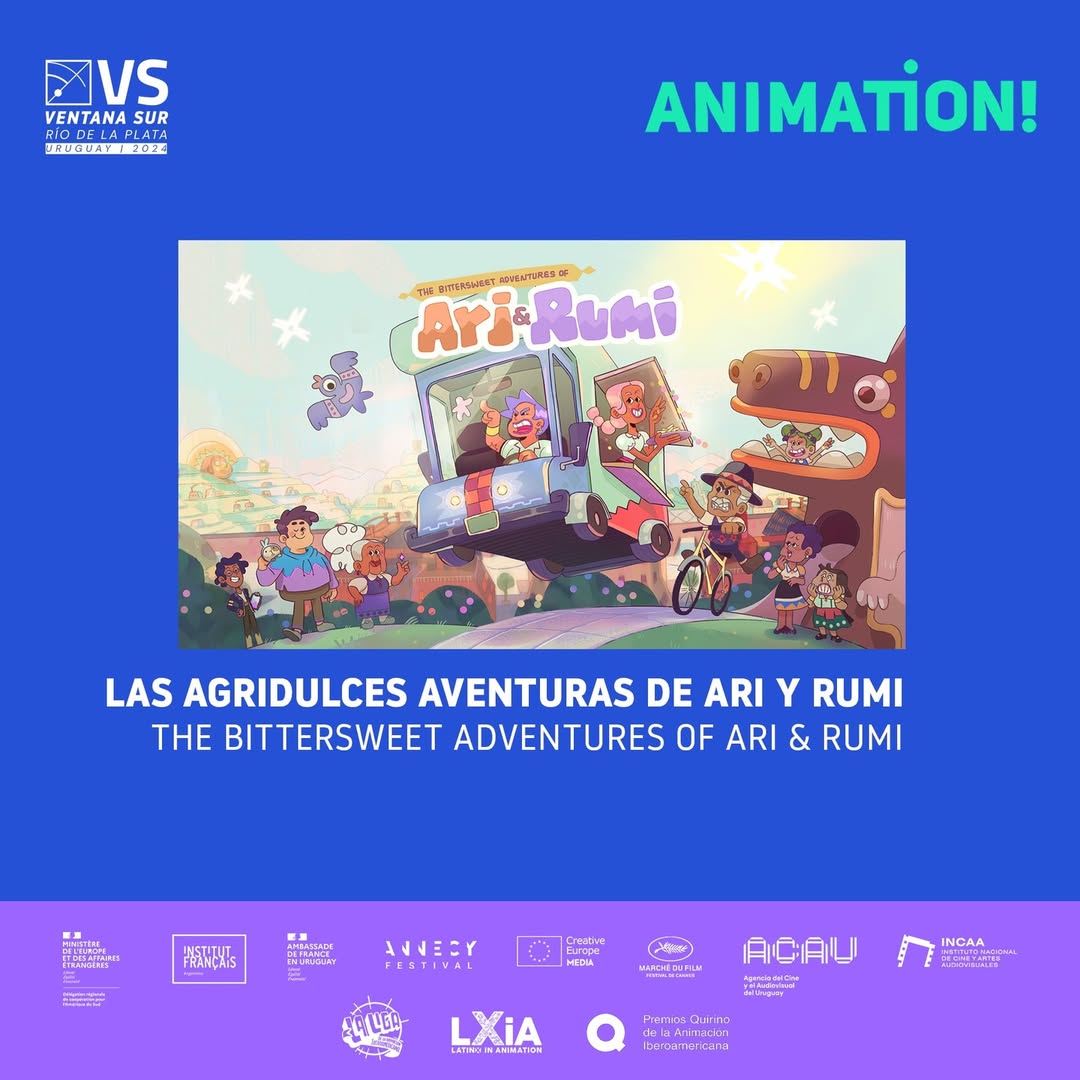 Animation Ventana Sur Mentorías para Creadoras Las agridulces aventuras de Ari y Rumi Carla Montalvo Vera Perú Vitaminas Gráficas