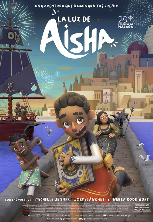 La llum de l'Aisha La luz de Aisha Shadi Adim España Alemania Singapur póster película animación