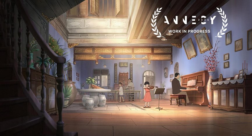 El violinista Ervin Han Raúl García España Singapur Italia animación largometraje Annecy 2025