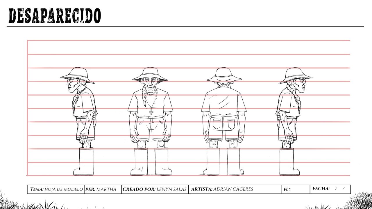 Desaparecido Lenyn Salas Colombia cortometraje animación detrás de cámaras Martha