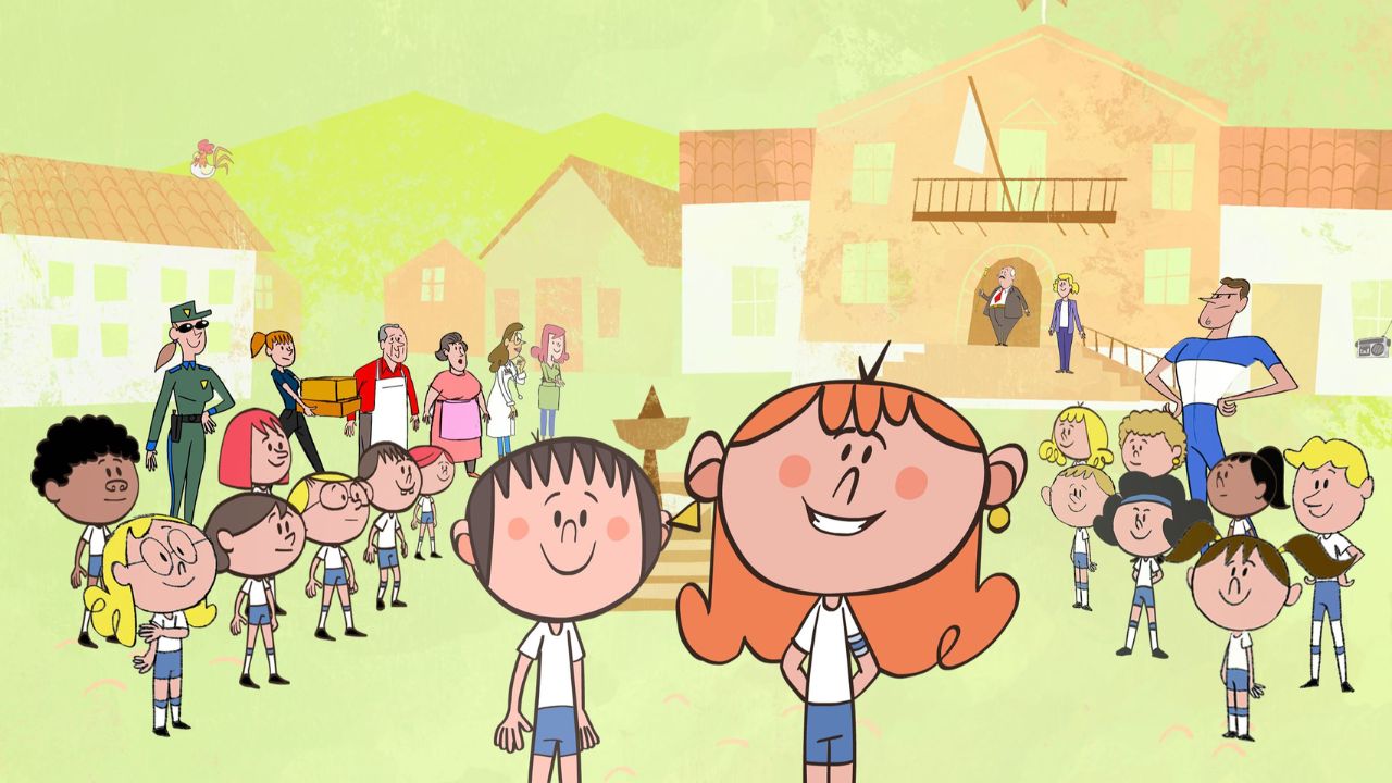 Violeta Paula de Abreu Eva Pérez Misa Fermín Solís España animación serie main