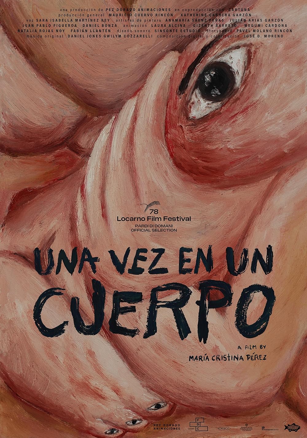 Una vez en un cuerpo María Cristina Pérez Pez Dorado Animaciones Colombia EEUU cortometraje poster