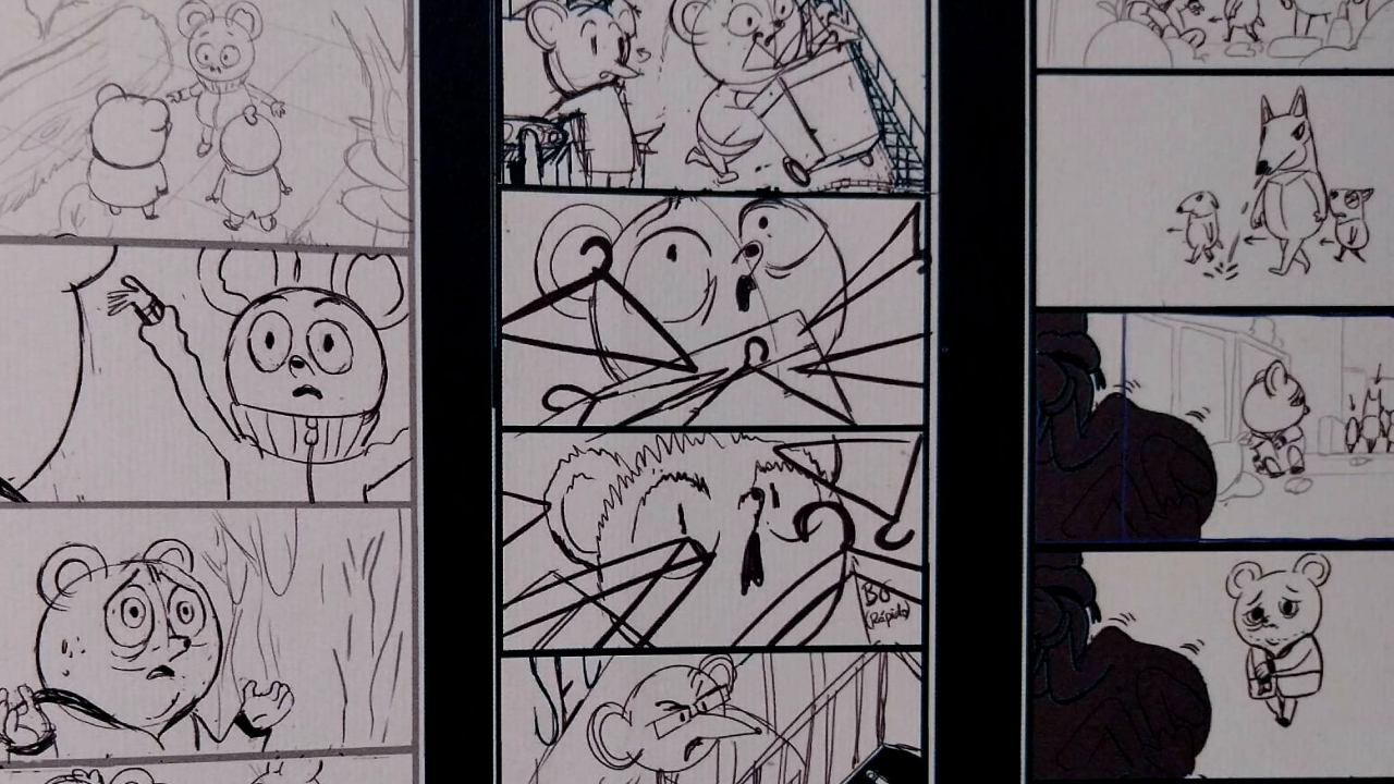 Decorado Alberto Vázquez Artbook Astiberri Storyboard