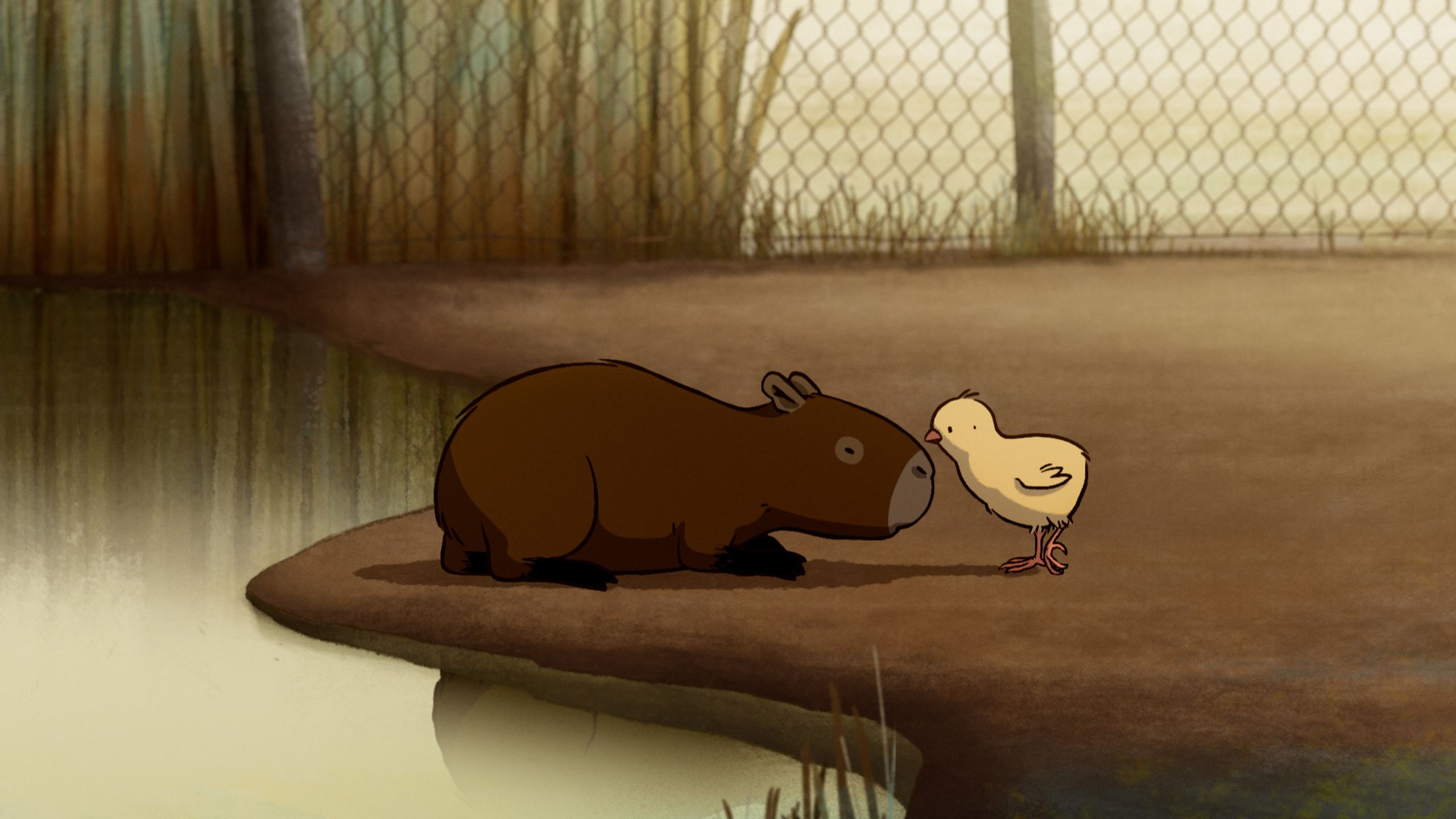 Los carpinchos Alfredo Soderguit Chile Uruguay Francia Cortometraje animación personajes