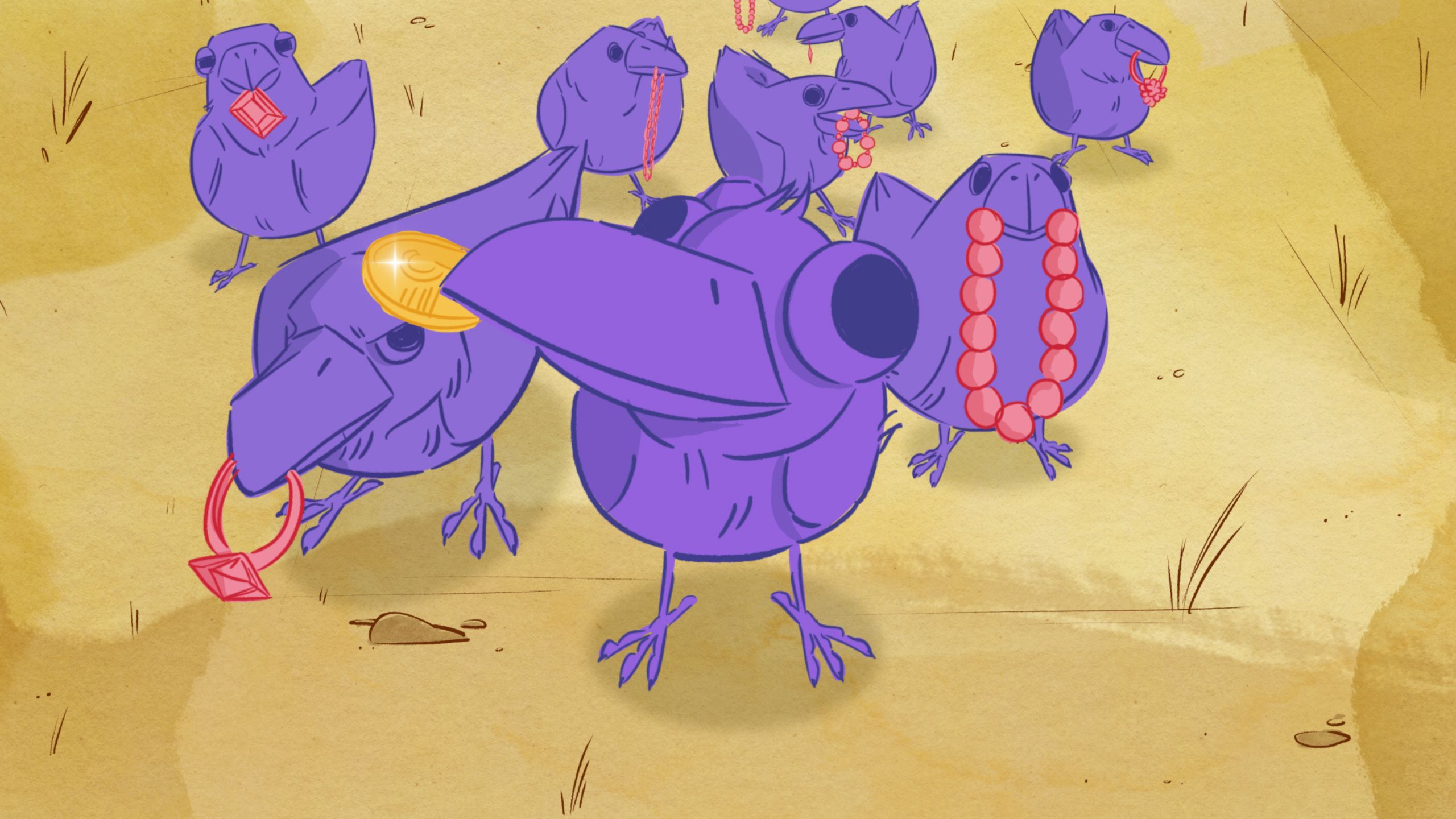 Tesoro Carmen Álvarez La Madriguera UPV España cortometraje animación cuervos int