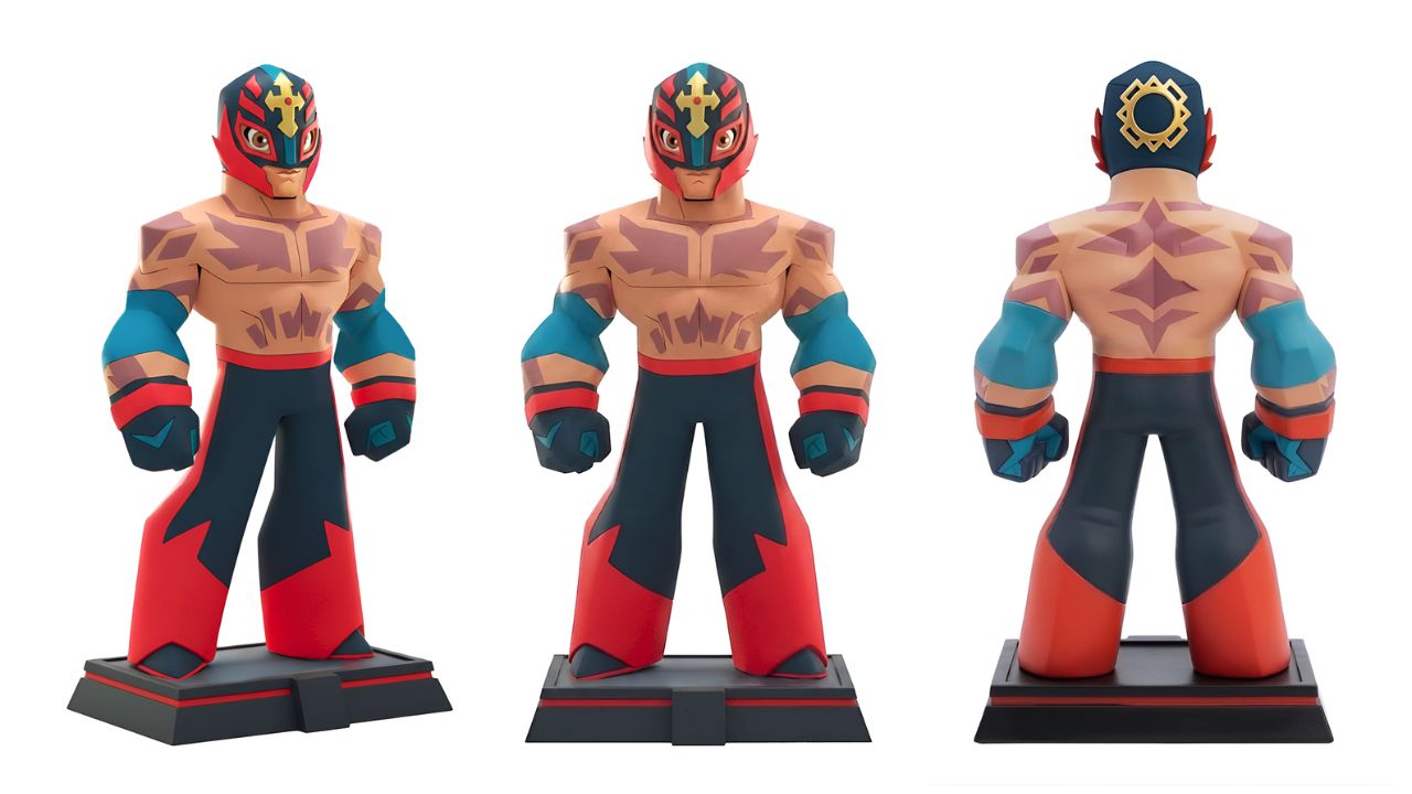 Rey Mysterio vs La Oscuridad Viva Calavera Figura Vinilo Coleccionable