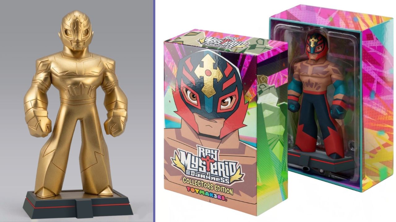 Rey Mysterio vs La Oscuridad Viva Calavera Figura Vinilo Coleccionable