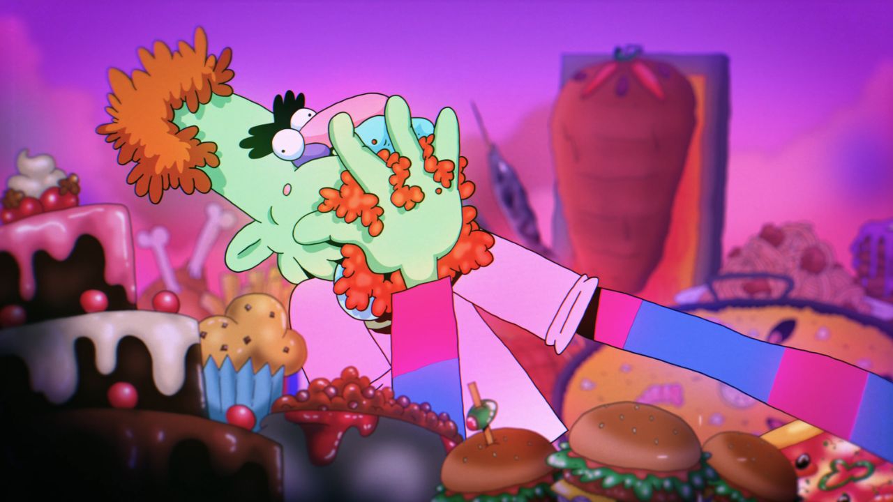 Bienvenido a Happy-Verse Daniel Amar Iván Sarrión Absurda Basura Canino Animation España Cortometraje Animación