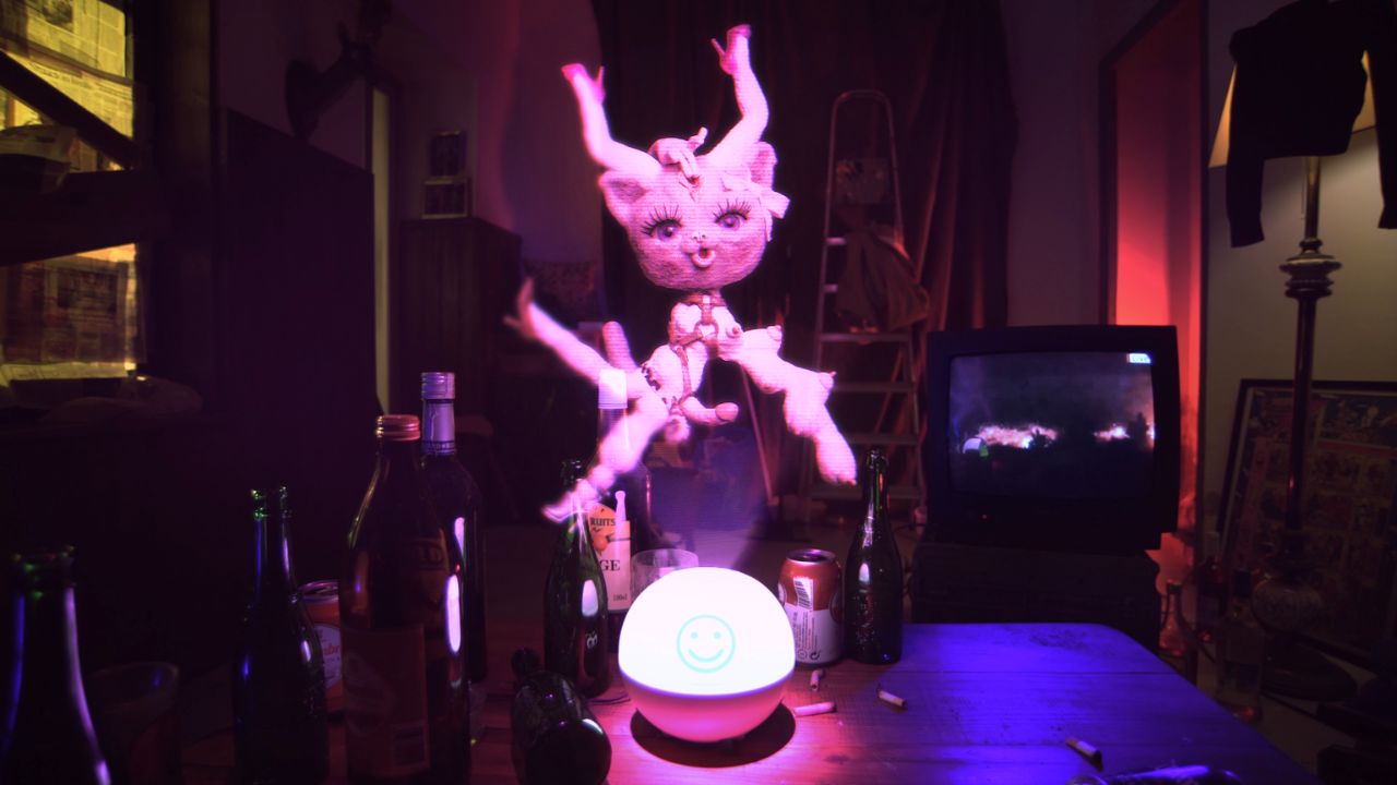 Bienvenido a Happy-Verse Daniel Amar Iván Sarrión Absurda Basura Canino Animation España Cortometraje Animación