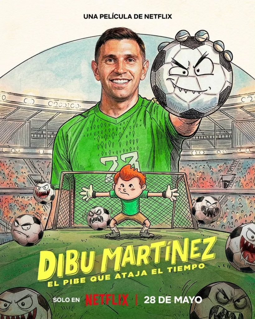 Emiliano Dibu Martínez El pibe que ataja el tiempo Gustavo Cova Hernán Casciari Liniers Netflix Animación main