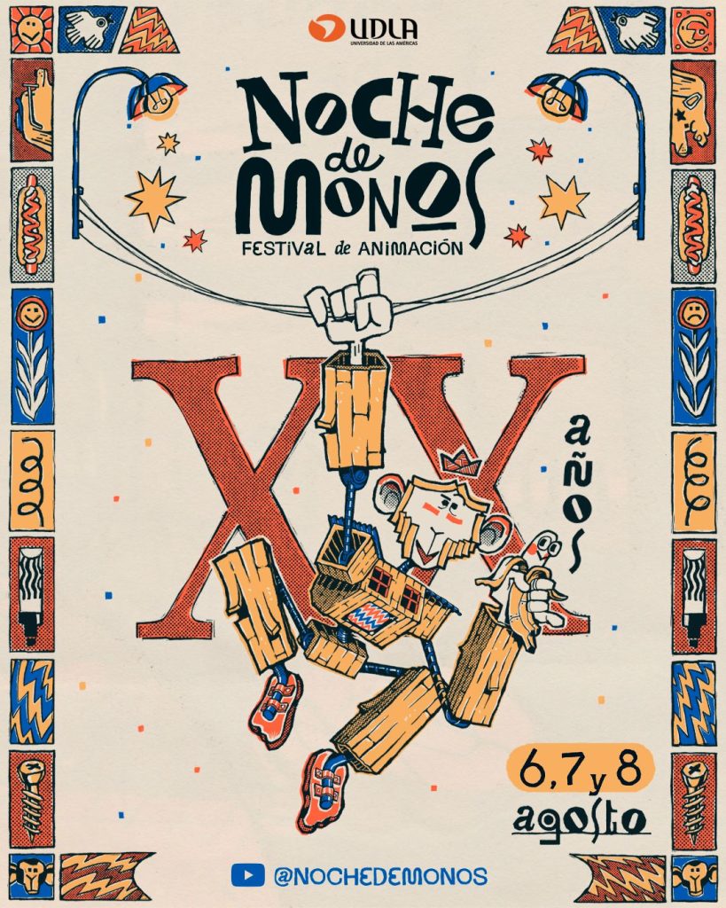 Afiche Noche de Monos