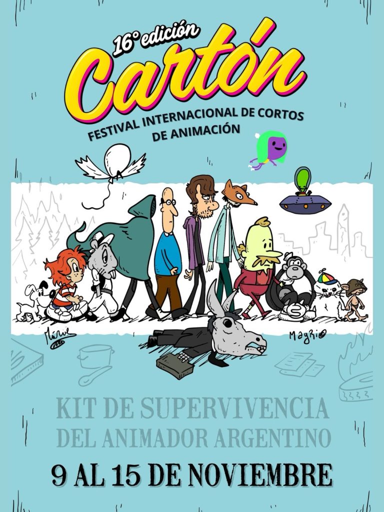 Cartón póster cartel afiche 2026 Magrio González Animación Cine Argentina