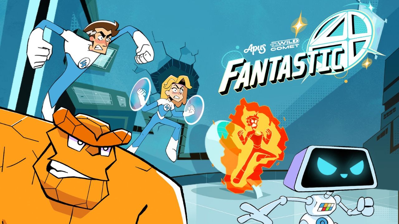 Fantastic Four_ Adventures with H.E.R.B.I.E. Marvel Apus serie animación Perú